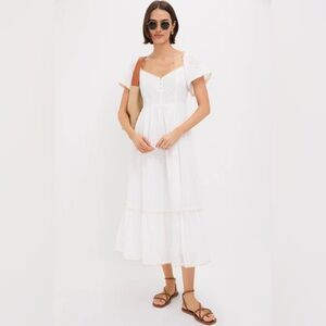 Tuckernuck Elegant White Eyelet Dress